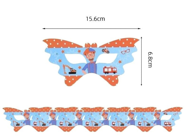 Blippi Party Supplies Tableware Kids Birthday Banner Topper Balloon Plate Bag