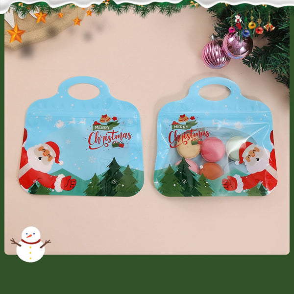 10/20/30PCS Festive Self-Seal Treat Bags, Self Sealing Christmas Treat Bags OD