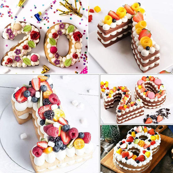 10 Inch Silicone Number Cake Mould Birthday Cake Baking Pan Number Shape