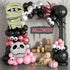 Pink Halloween balloon garland kit with ghost and zombie foil balloons