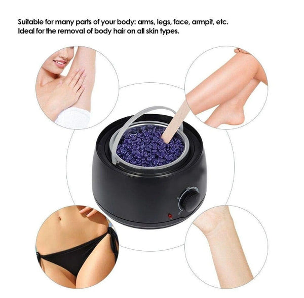 Wax Pot Wax Warmer Hard Wax Bean Body Hair Remover Heater Waxing Machine Kit AUS