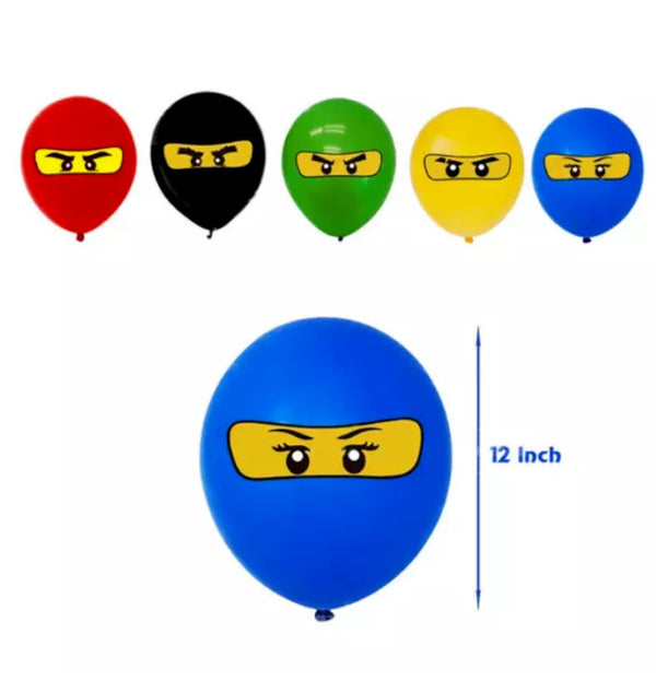 Ninjago Party Tableware Party Supplies Kids Birthday Banner Topper Balloon Plate