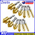 12PCS Chamfer Countersink Drill Bit Set – 5 Flute Deburring Cutting Tools