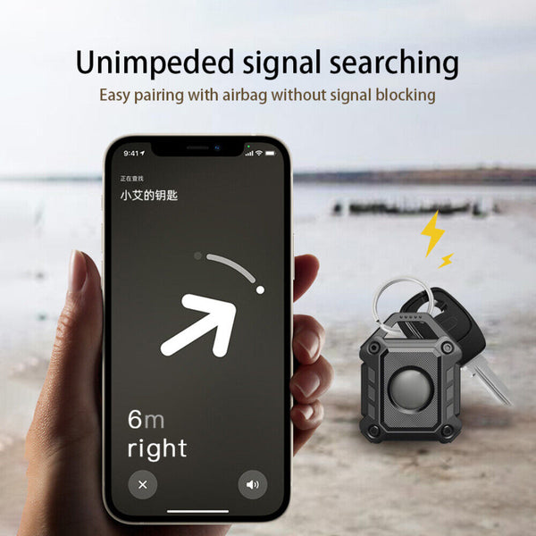 For Apple AirTag Protective Case TPU Cover Air Tag Tracker Loop Holder Key