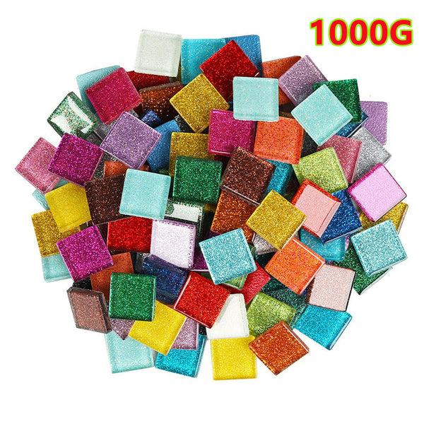 UP 5KG Mixed Glitter Glass Tiles Crystal Mosaic Tiles Kitchen Bathroom Mosaic AU