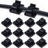 50pcs Black Adhesive Cable Clips | Wire Management Cord Holder Organizer