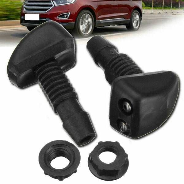 2pcs Car Windscreen Washer Wiper Nozzle Front Window Spray Jet Nozzles Universal