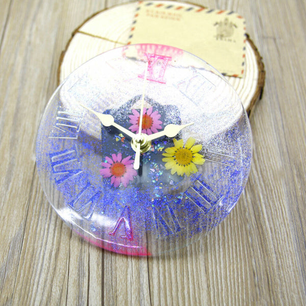 1X Silicone Jewelry Mold Making Resin Mould Craft Big Clocks Handmade Casting