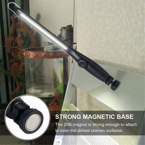LED COB Work Light Inspection Magnetic Flashlight Strip Rechargeable USB Torch