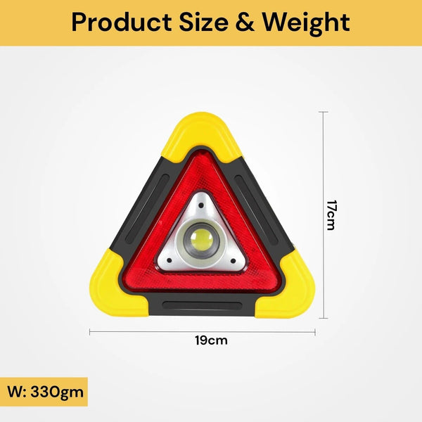 Car Warning Triangle LED Work Light Emergency Lamp Safety Flashing Sign Road AU