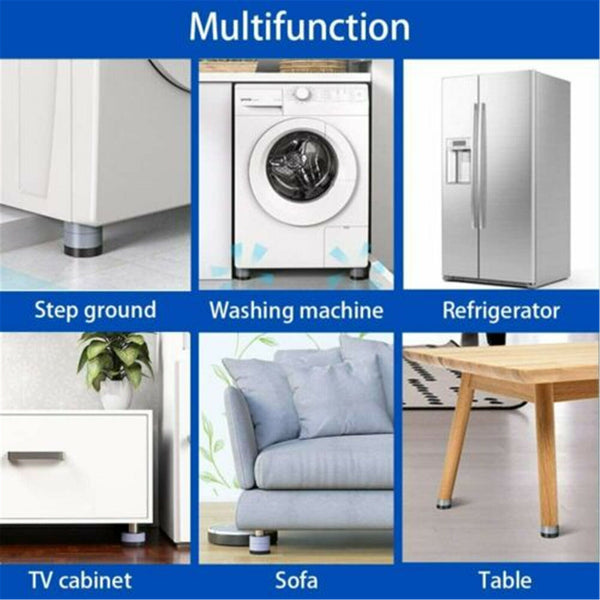 4x Washing Machine Support Pads Anti Vibration Leg Stopper Foot Pad Feet Pads AU