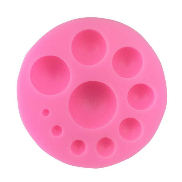 Semicircle Ball Pearl Silicone Mold Chocolate Candy Fondant Cake Baking Mould AU