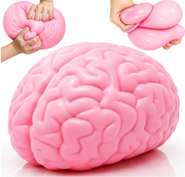 Jumbo brain and cheese stress balls