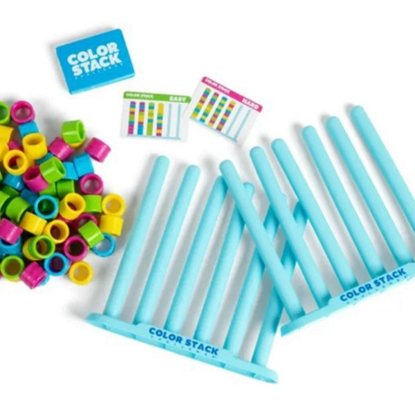 Colour Stack Puzzle Game Educational Stacking Challenge Family Board Game Kids Adults