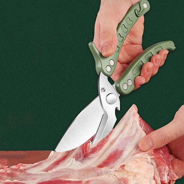 Monster Heavy Duty Kitchen Scissors Meat Fish Chicken Bone Shears Beer Opener