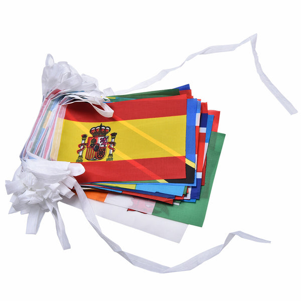 2PCS International Flag Bunting 100 Country Flags String Banner Party Decoration