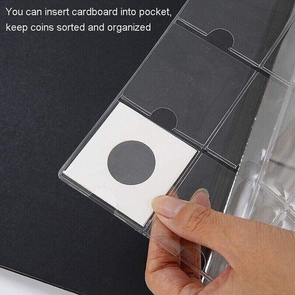 100X  Staple Coin Holder Display Clear Window Storage Protect Penny Cent AU