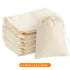 40PCS Reusable Cotton Muslin Filter Bags Spices Herbs Tea Soup Drawstring 3 Size