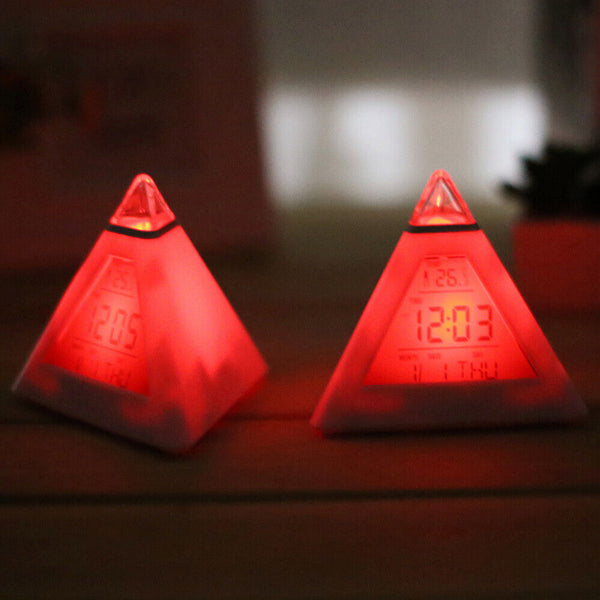 Light LED Wake-up Simulation Natural Sounds Sunrise Alarm Clock Lamp Colorful