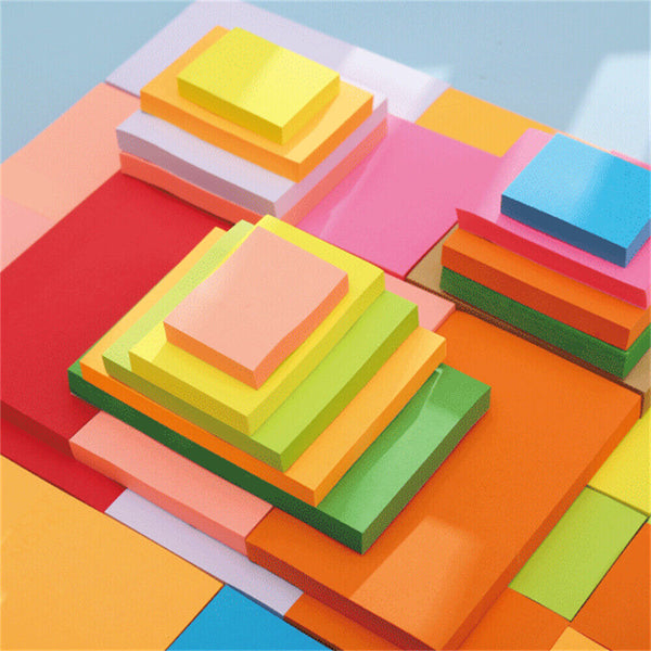 3PCS 100 Sheets of Each Post-It Notes 76mm Sticky Pop Up Office Tabs Square Pad