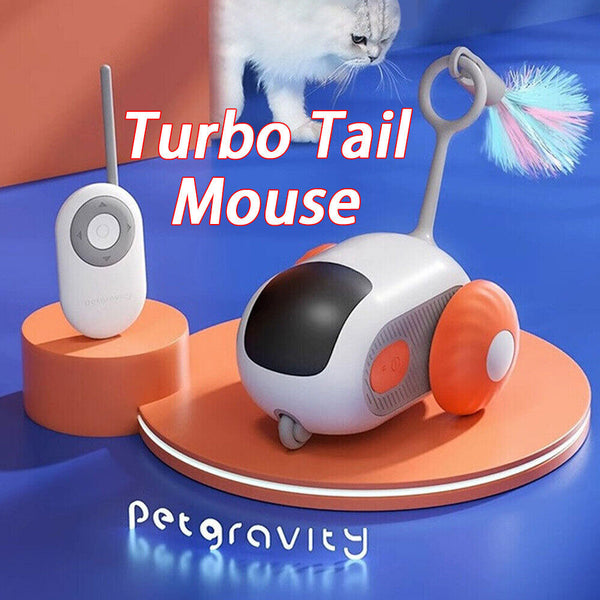 Turbo Tail 2.0 Cat Toy - 2024 Best Turbo Tail Mouse Cat Toy Remote Control Toy