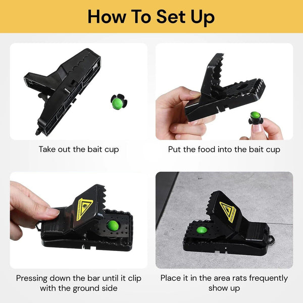 Mouse Traps Reusable Mice Rat Trap Safe Snare Catcher Mousetrap for Family Pet