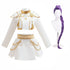 Rumi costume set with purple braid wig - KPop Demon Hunters Huntrix outfit for girls - Lets Party