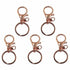 UP 100PCS Swivel Lobster Clasp Clips Hook Alloy Key Ring Split Keychain Durable