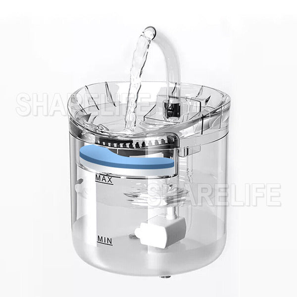 Pet Water Fountain Cat Dog Automatic Electric Sensor Drinking Dispenser Filter
