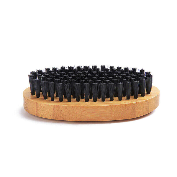 Travel Friendly Nylon Bristle Wooden Styling Long Small Beard Grooming Brush AU