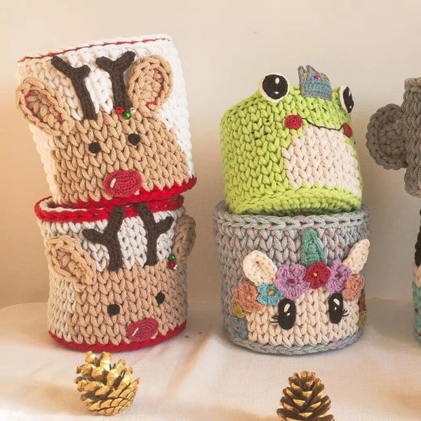 12pcs Wooden Crochet Basket Base 14cm | Round Flower Hollow DIY Handbag Bottom