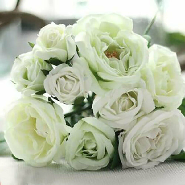 Artificial Bouquet Silk Flowers Blossom Rose Peony Home Wedding Decor AU