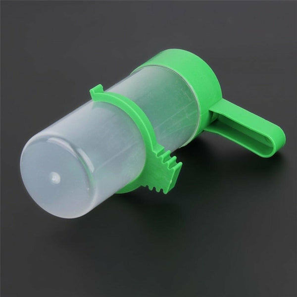 8PCS Pet Drinker Food Feeder Water Dispenser Clip For Cage Bird Parrot Cockatiel