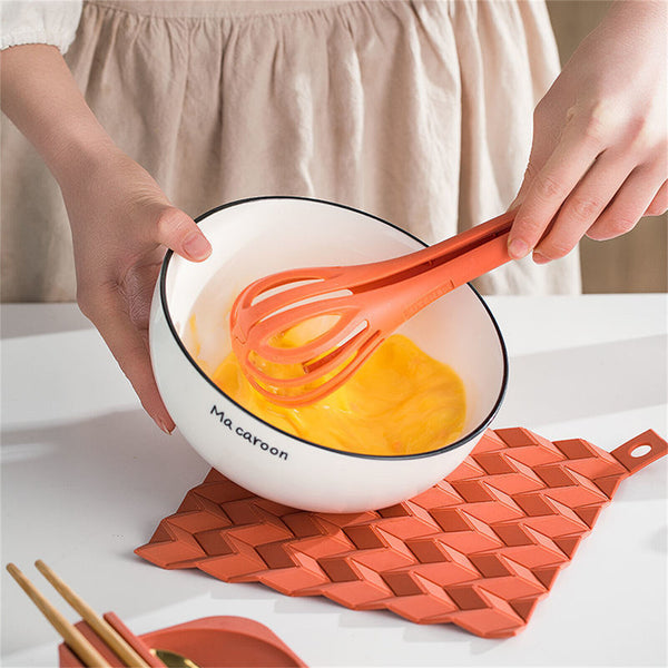 Multifunctional Silicone Manual Egg Beater Mixer Mini Kitchen Egg Whisk Tool AU