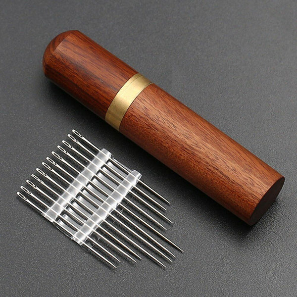 26x Stainless Steel Self-threading Needles Opening Hand Sewing Needles Darning