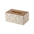 Modern Tissue Box Dispenser Cover Paper Napkin Storage Holder Organiser White