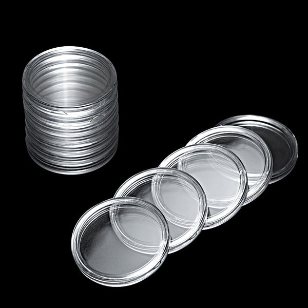 600x Coin Capsule,Protect Gasket,Coin Holder Case with Storage Organizer Box