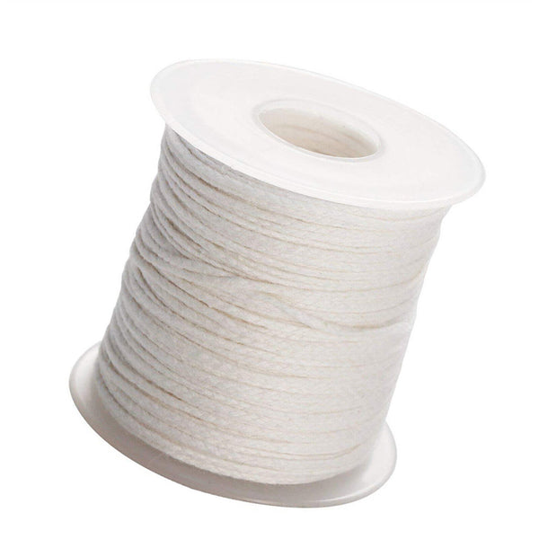 Up 4x 61M/Roll Spool of Cotton Square Braid Candle Wicks Wick Core Candle Making