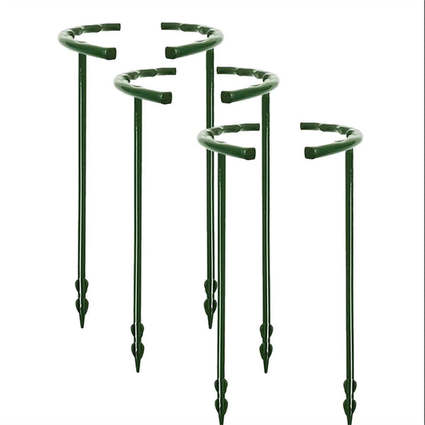 Half Round Garden Plant Vegetable Flower Support Stakes Sturdy Support Ring Cage