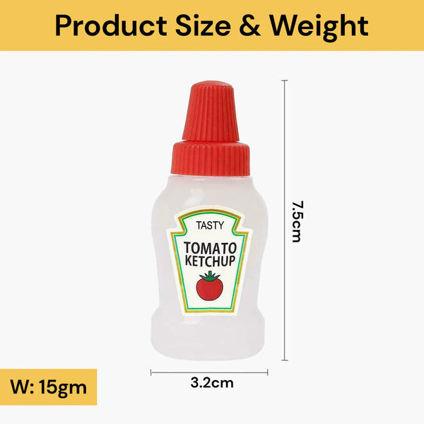 2X Mini BBQ Squeeze Bottle Sauce Bottles Ketchup Mustard Condiment Dispenser AU