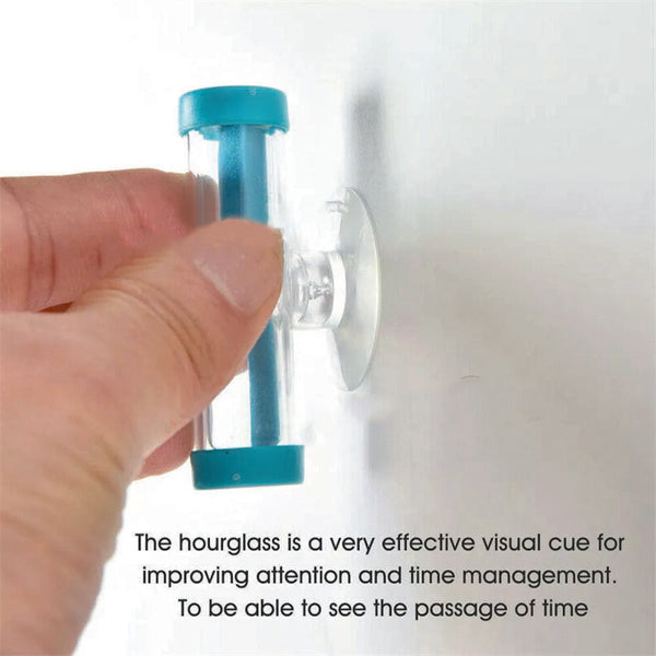 6X Suction Cup Hourglass for Tooth Brushing Shower Timer Suction Cup Count Down