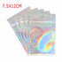 50PCS Clear Golden Zip Seal  Bags Aluminum Foil Resealable Valve Zipper Pouch AU