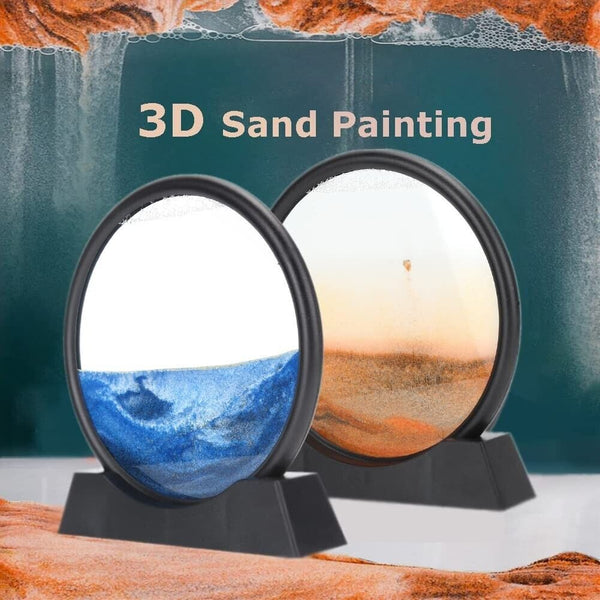 Moving Sand Art Sandscapes Motion Dynamic Flowing Picture 3D Deep Sea Display