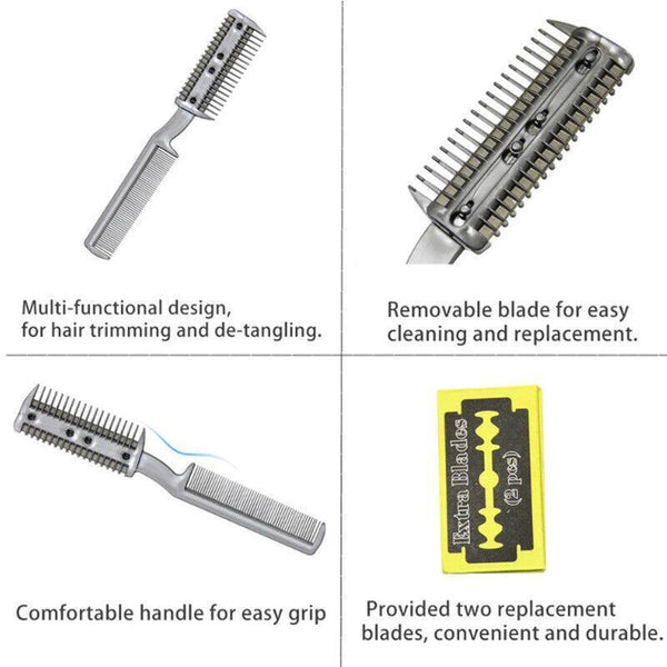 2 Sided Razor Clipper Comb Pet Hair Trimmer Grooming Cutter Dogs  Cats Puppy AU