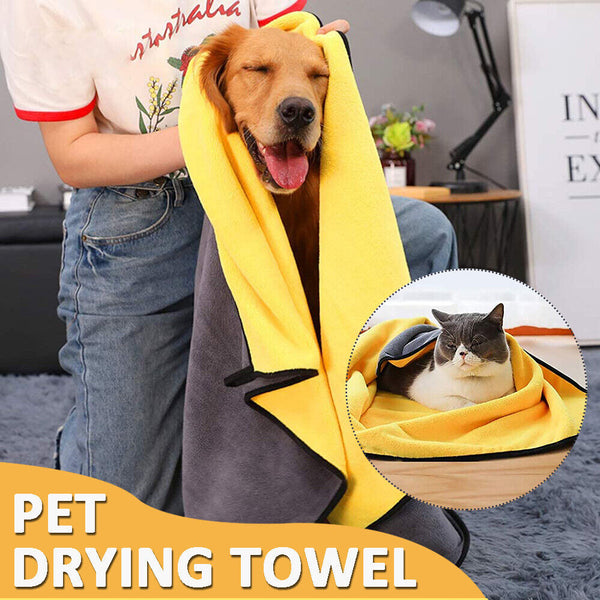 Pet Super Clothes Drying Absorbent Sleepwear Bathrobe Robe Soft Robe Dog Towel