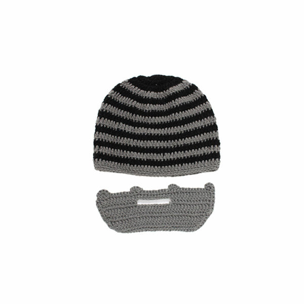 New Knit Hat Crochet Unisex Mustache Warm Face Beard Winter Hat Mask Beanie Ski