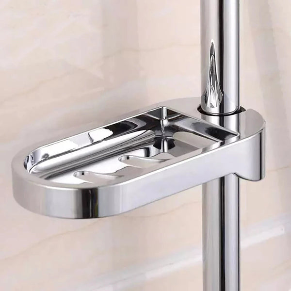 Adjustable Rail Slide Bathroom Bath Shower Soap Dishes Holder For 25 mm Hole AU