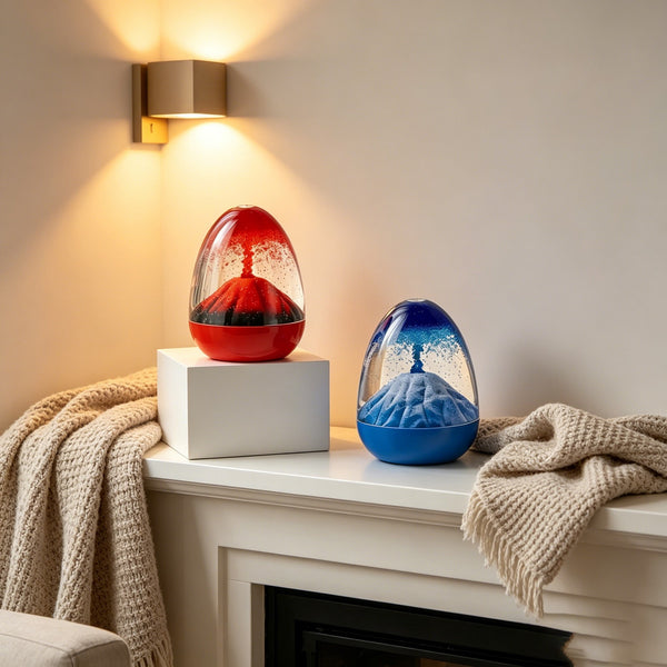 Unique Volcano Sand Hourglass Decor, Suitable For Tabletop Cafe Scene Layout