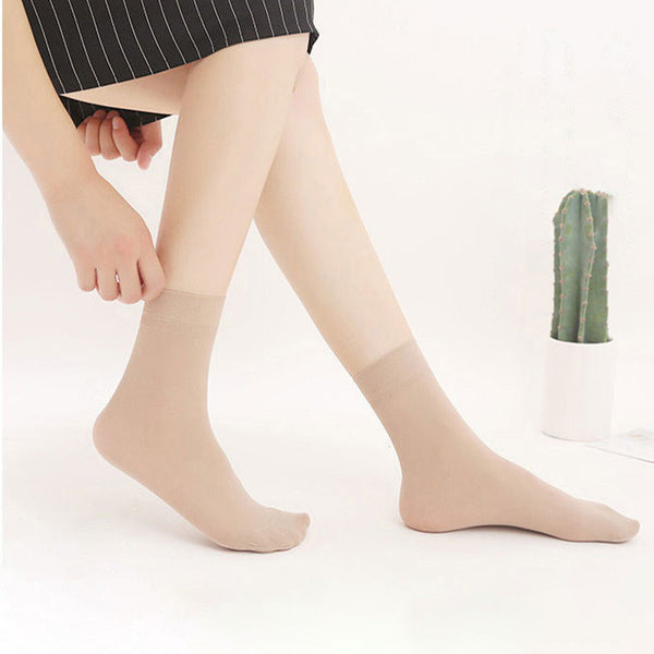 15 Pairs Women Ladies Sheer Stocking Elastic Short Anklets Silk Socks Short BULK