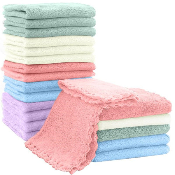 48PCS Microfiber Washcloth Towels Absorbent Cleaning Cloths for Kitchen Car Gym
